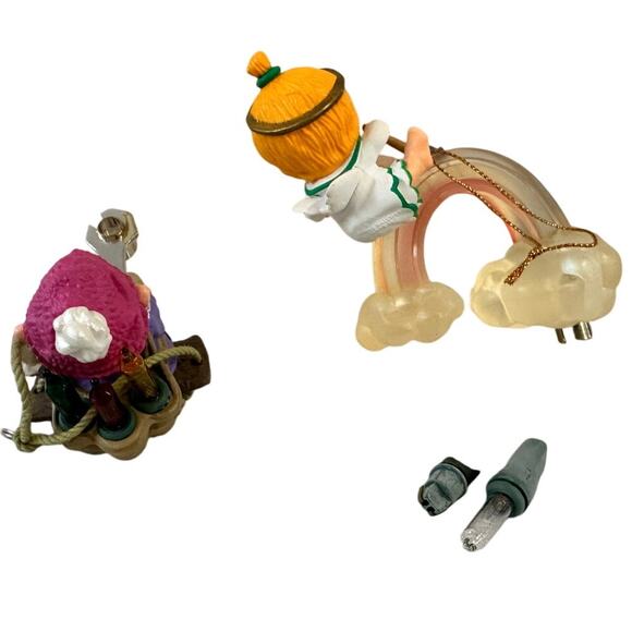Hallmark Vintage Lighted Ornaments 1985 Katybeth & 1987 North Pole Power & Light - Picture 5 of 5